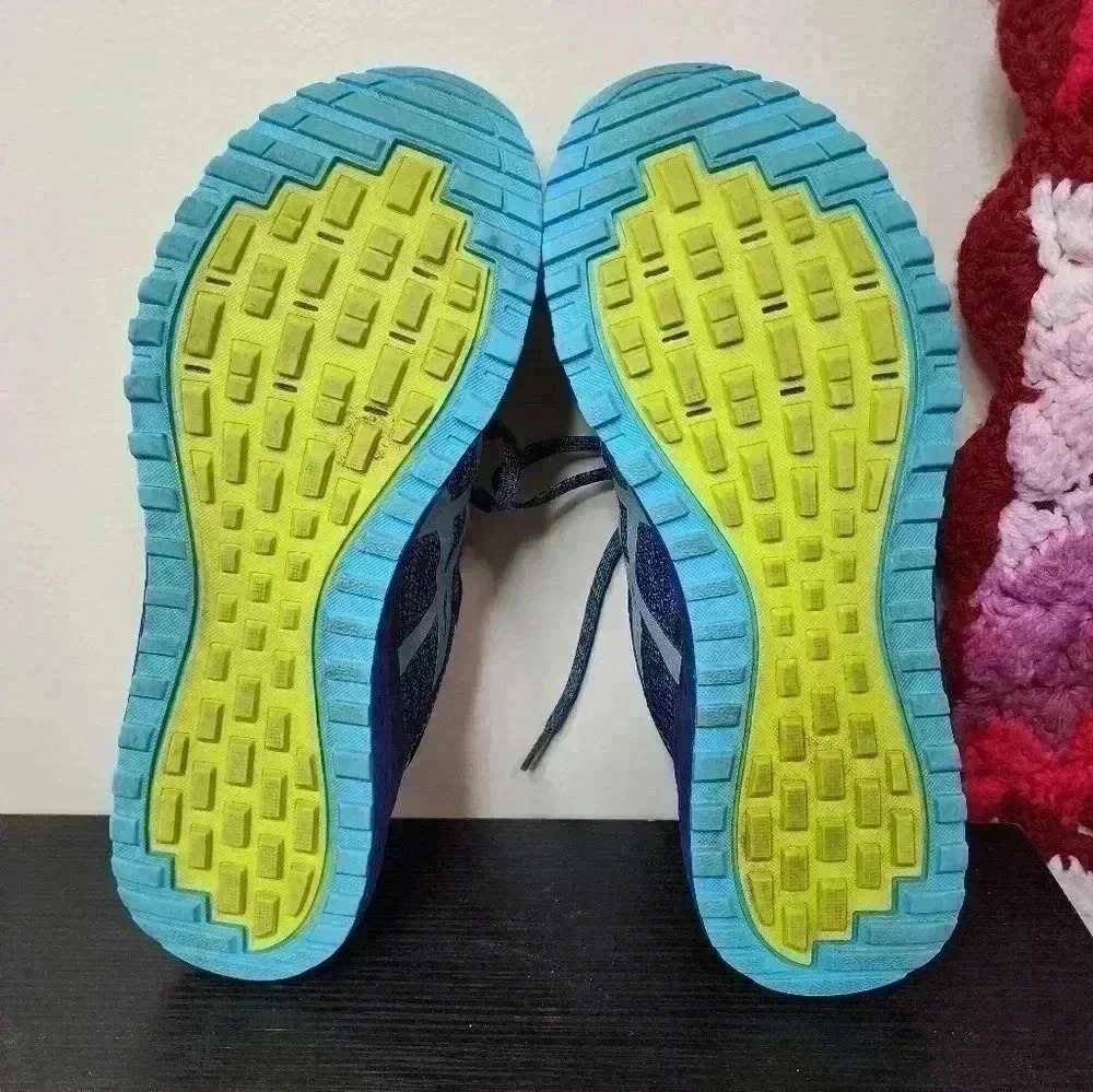 Asics Alpine XT Navy Aqua Running Fitness Shoes Sneakers T878N Women's Size 9.5 - Picture 5 of 6